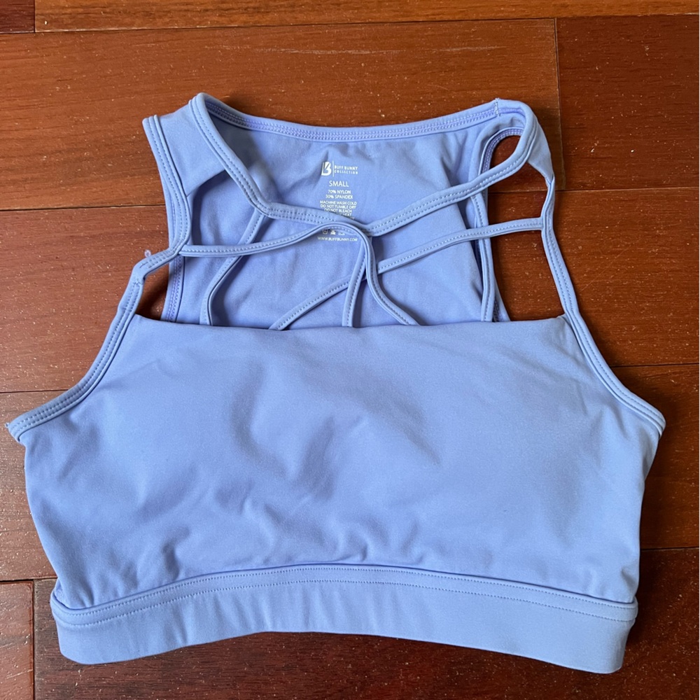 BuffBunny Light Blue Sports Bra